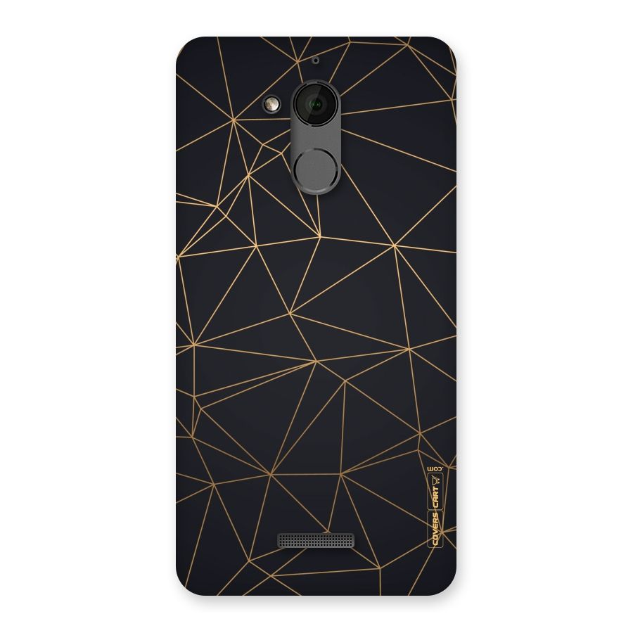 Black Golden Lines Back Case for Coolpad Note 5
