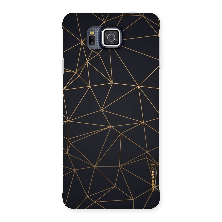 Black Golden Lines Back Case for Galaxy Alpha