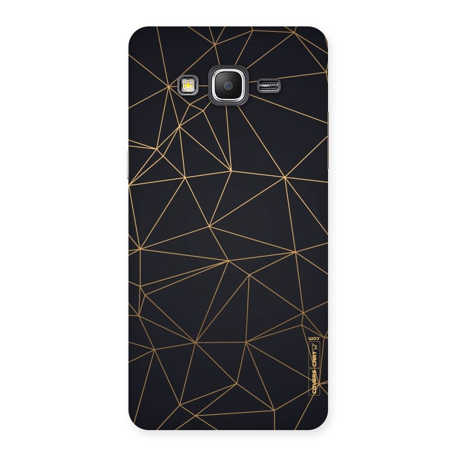 Black Golden Lines Back Case for Galaxy Grand Prime