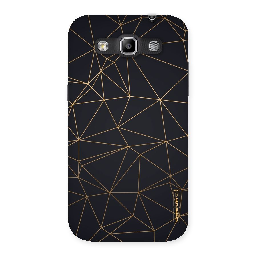 Black Golden Lines Back Case for Galaxy Grand Quattro