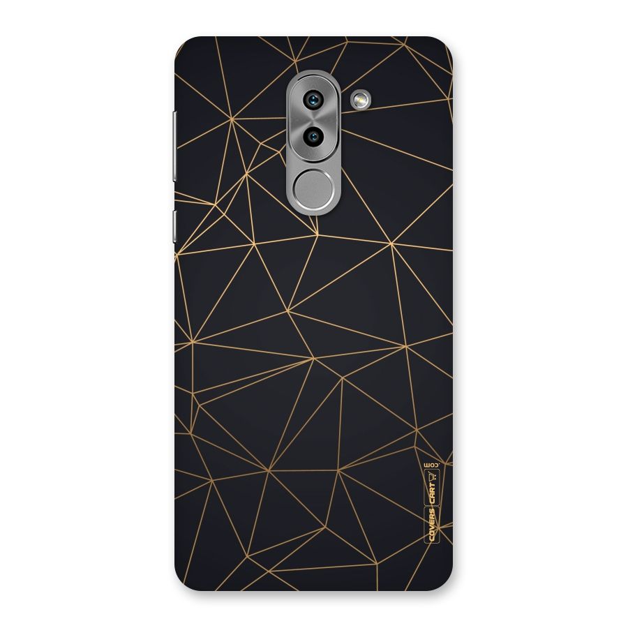 Black Golden Lines Back Case for Honor 6X