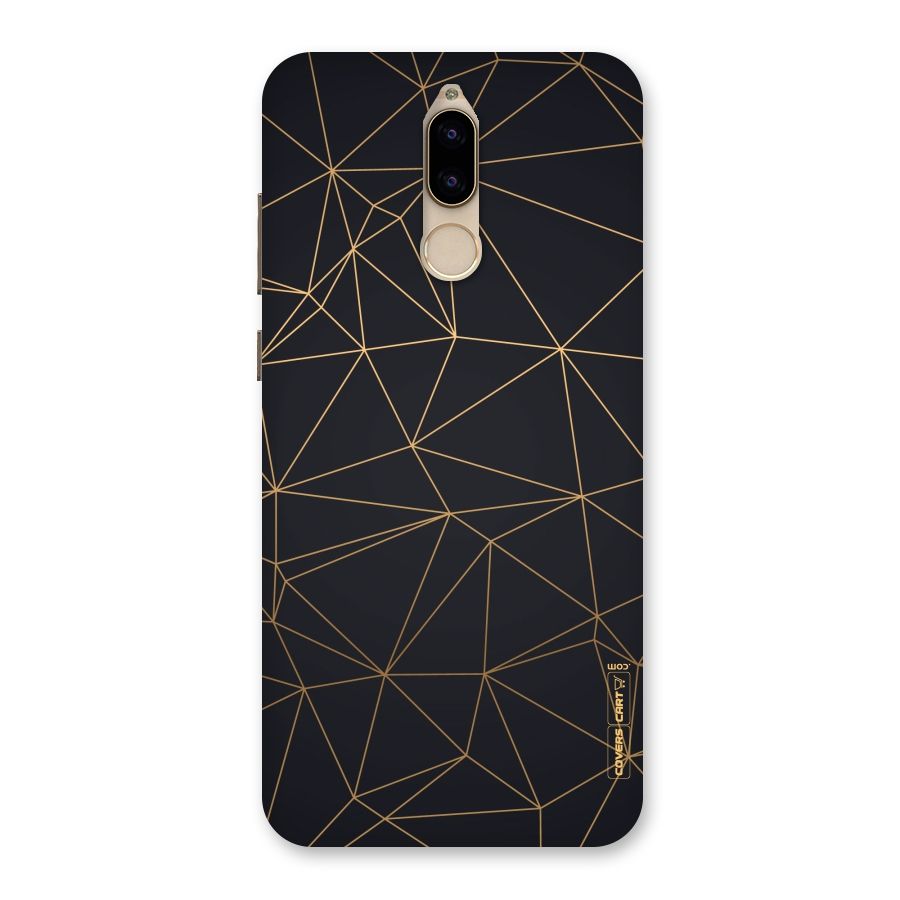 Black Golden Lines Back Case for Honor 9i