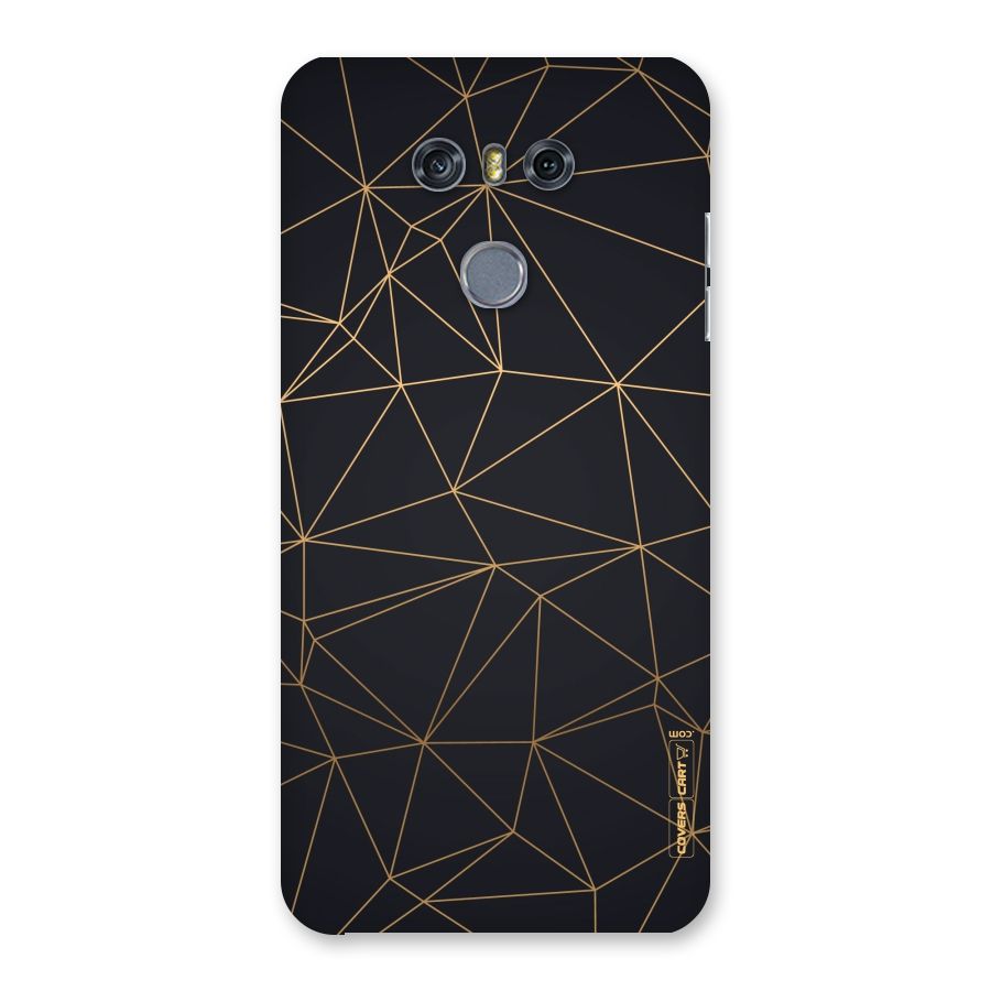 Black Golden Lines Back Case for LG G6