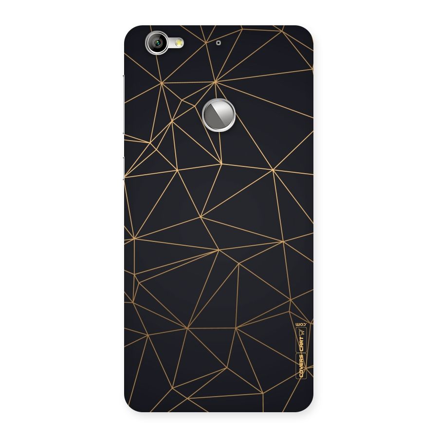 Black Golden Lines Back Case for LeTV Le 1s