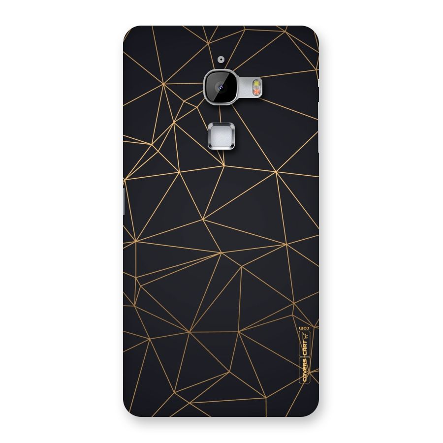 Black Golden Lines Back Case for LeTv Le Max