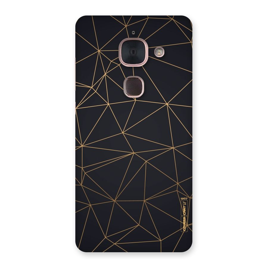 Black Golden Lines Back Case for Le Max 2
