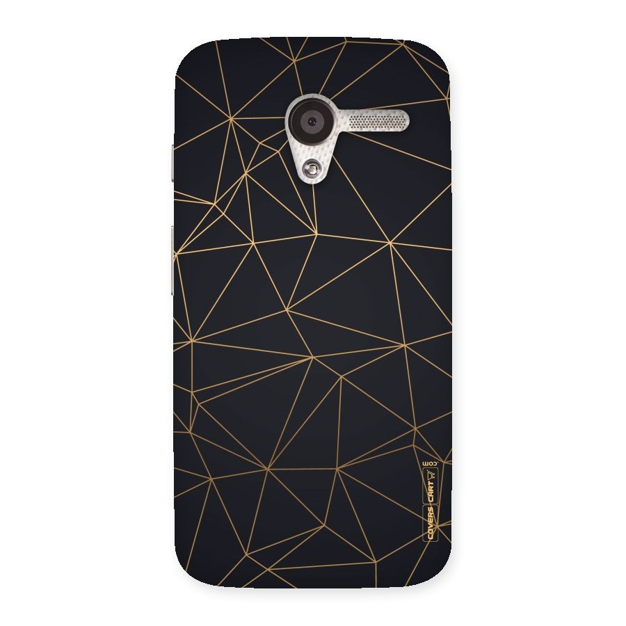 Black Golden Lines Back Case for Moto X