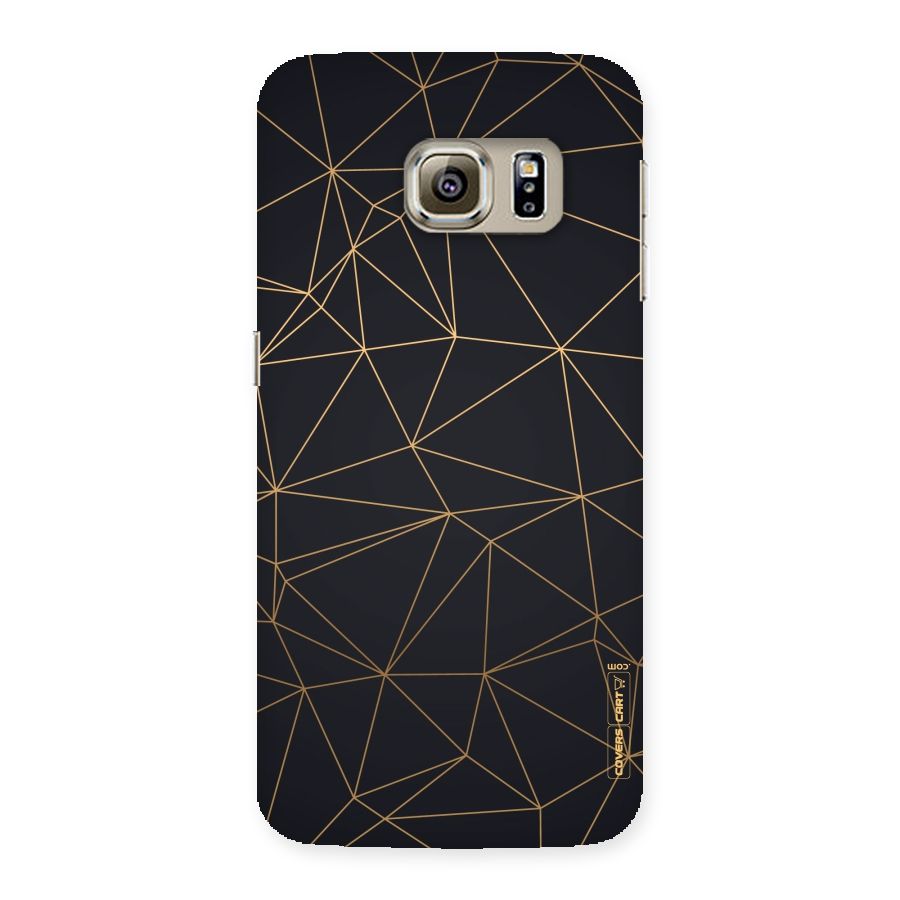 Black Golden Lines Back Case for Samsung Galaxy S6 Edge Plus