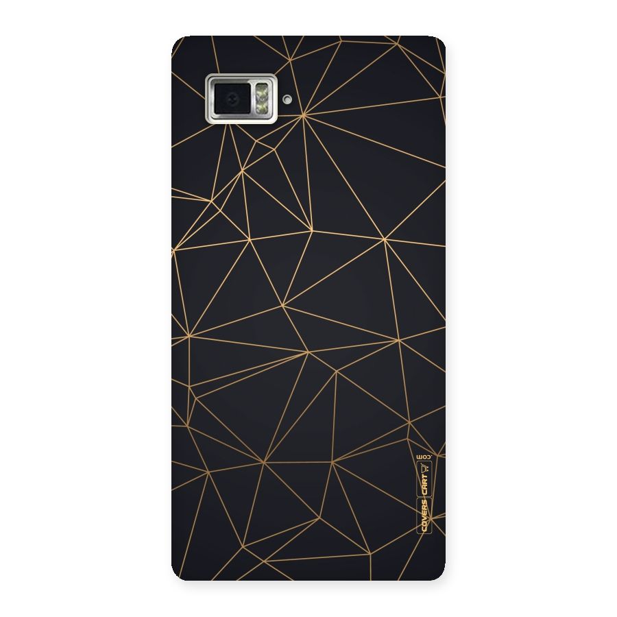 Black Golden Lines Back Case for Vibe Z2 Pro K920