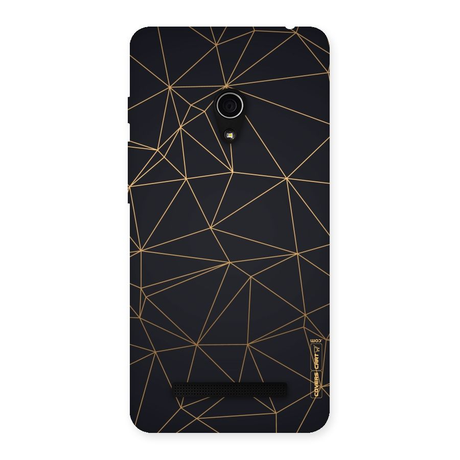 Black Golden Lines Back Case for Zenfone 5