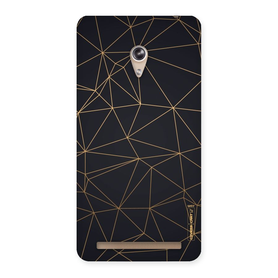 Black Golden Lines Back Case for Zenfone 6