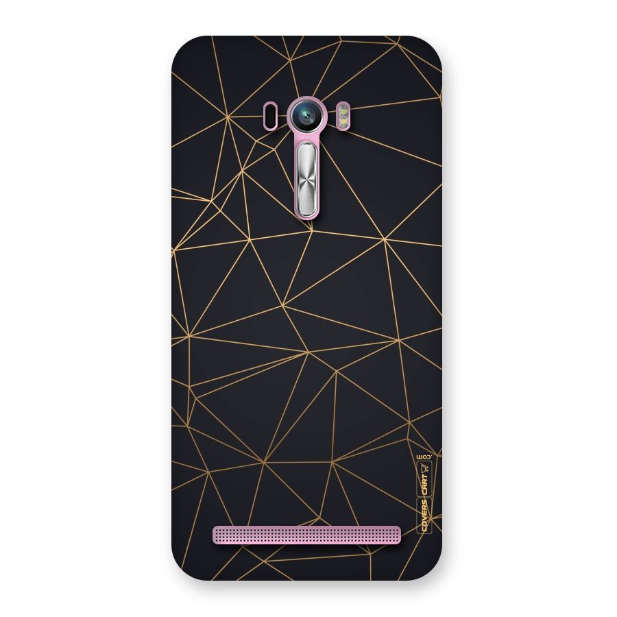 Black Golden Lines Back Case for Zenfone Selfie
