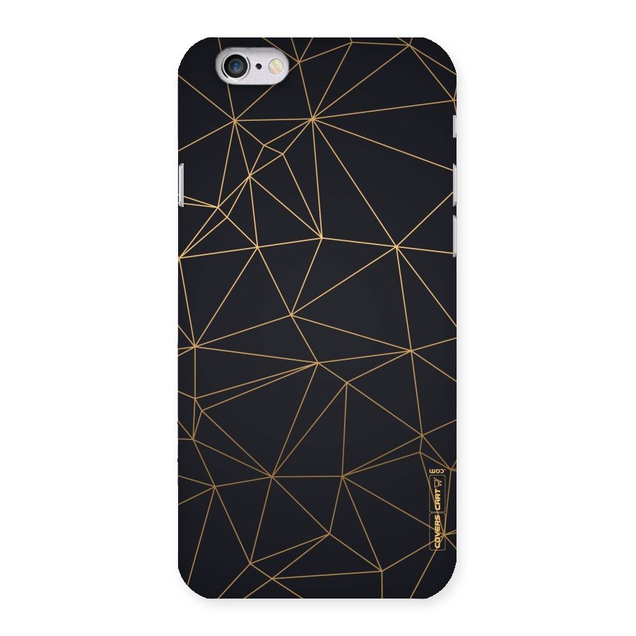 Black Golden Lines Back Case for iPhone 6 6S