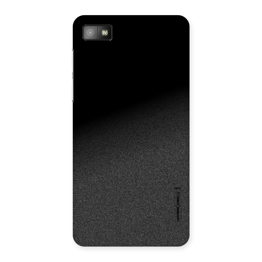 Black Grey Noise Fusion Back Case for Blackberry Z10