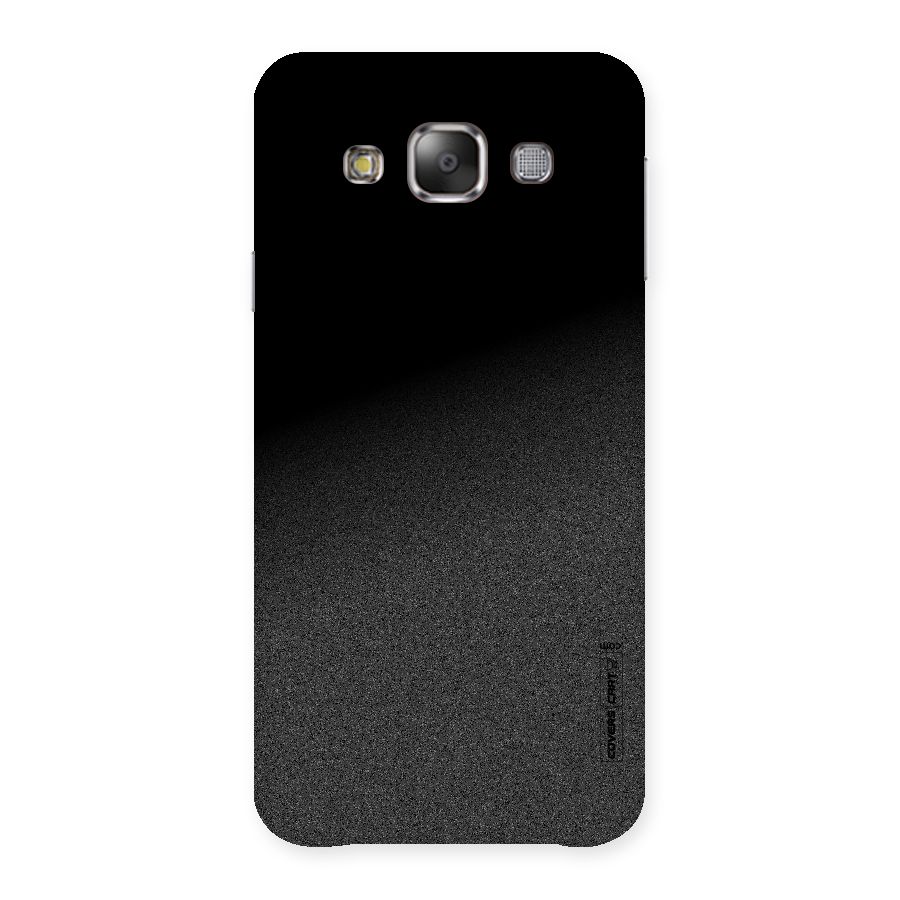 Black Grey Noise Fusion Back Case for Galaxy E7