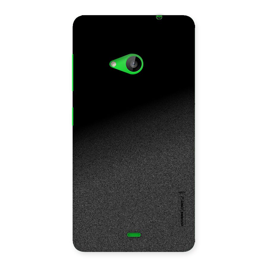 Black Grey Noise Fusion Back Case for Lumia 535