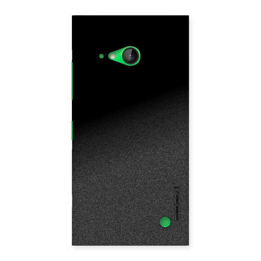 Black Grey Noise Fusion Back Case for Lumia 730