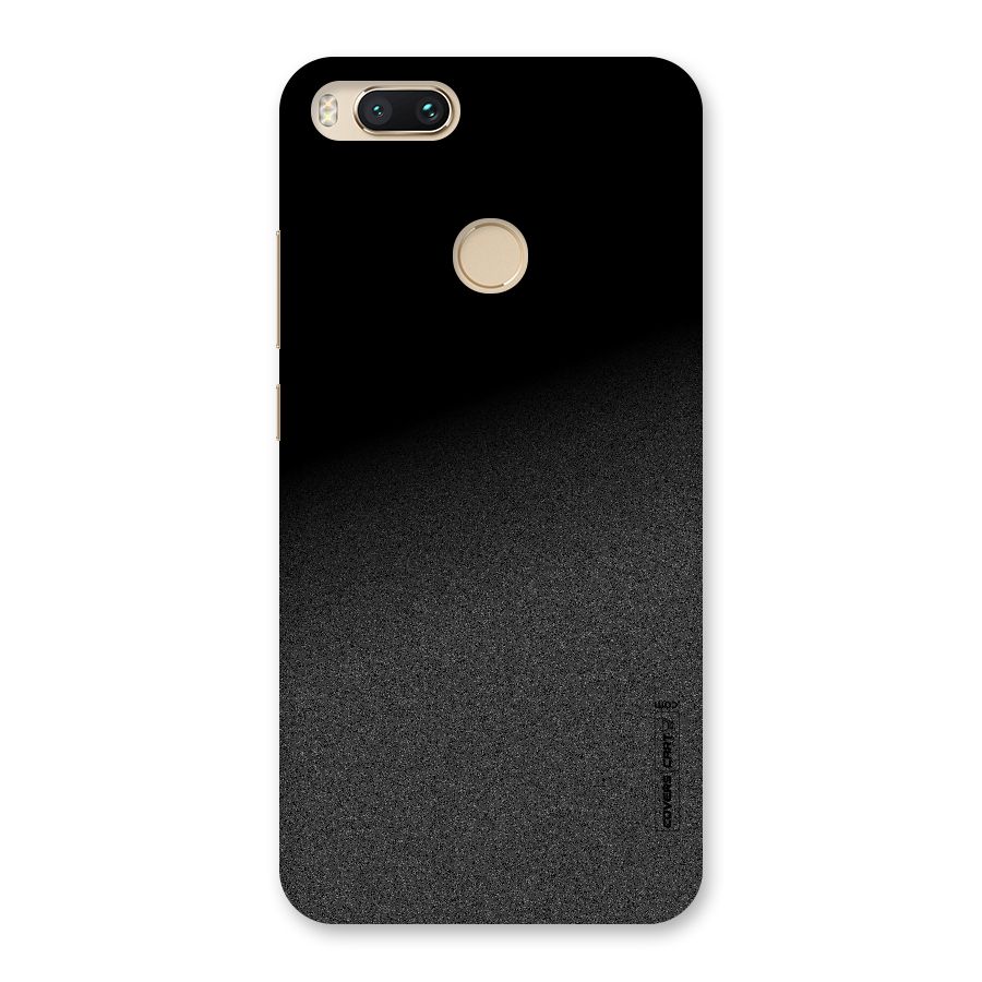 Black Grey Noise Fusion Back Case for Mi A1