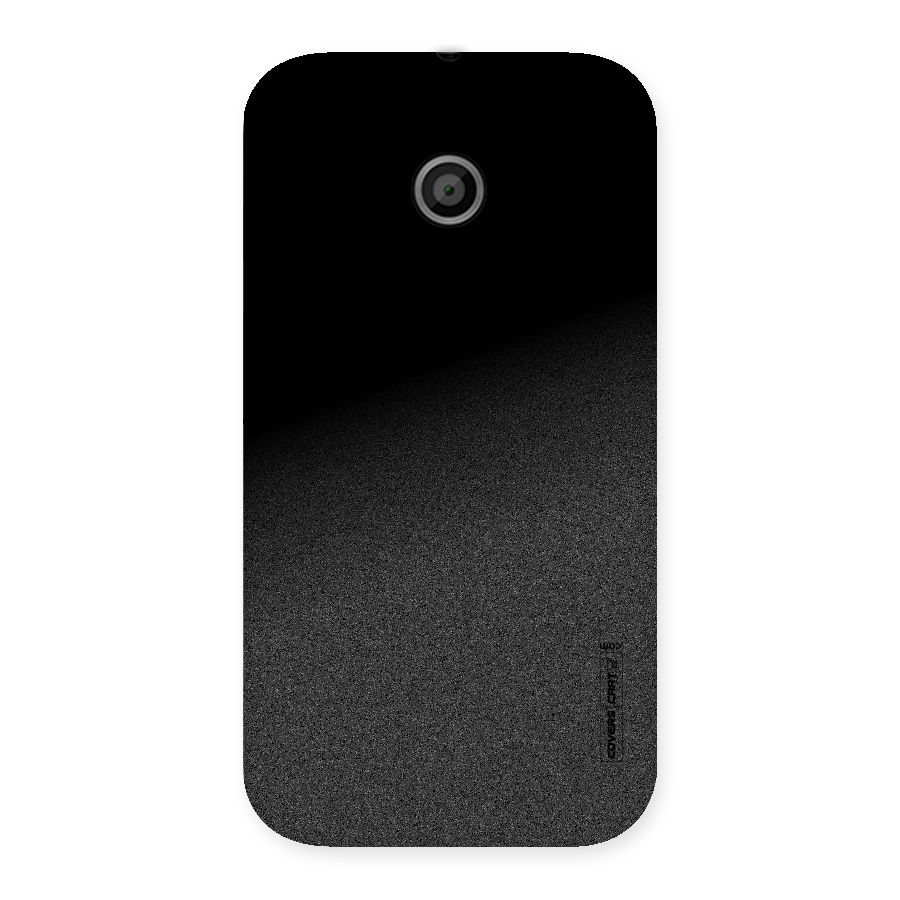 Black Grey Noise Fusion Back Case for Moto E