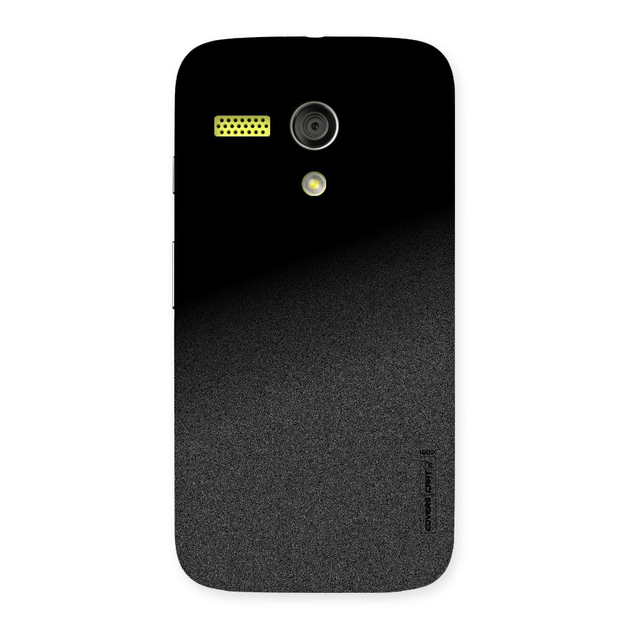 Black Grey Noise Fusion Back Case for Moto G