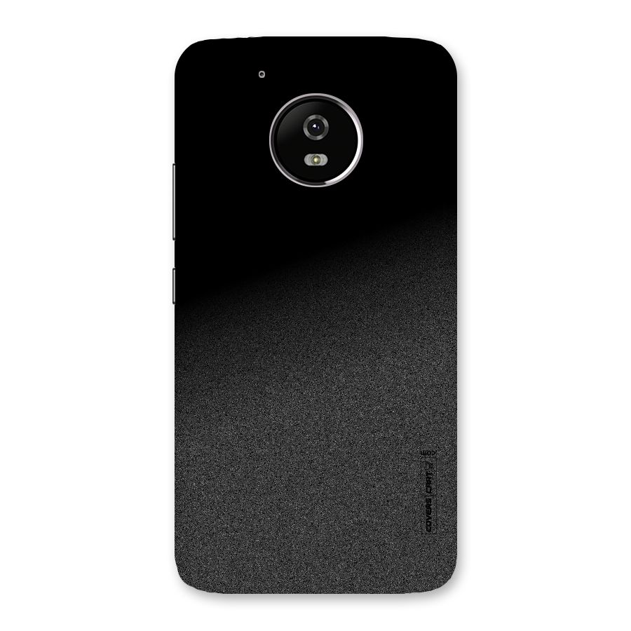 Black Grey Noise Fusion Back Case for Moto G5