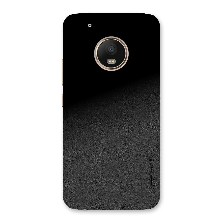 Black Grey Noise Fusion Back Case for Moto G5 Plus
