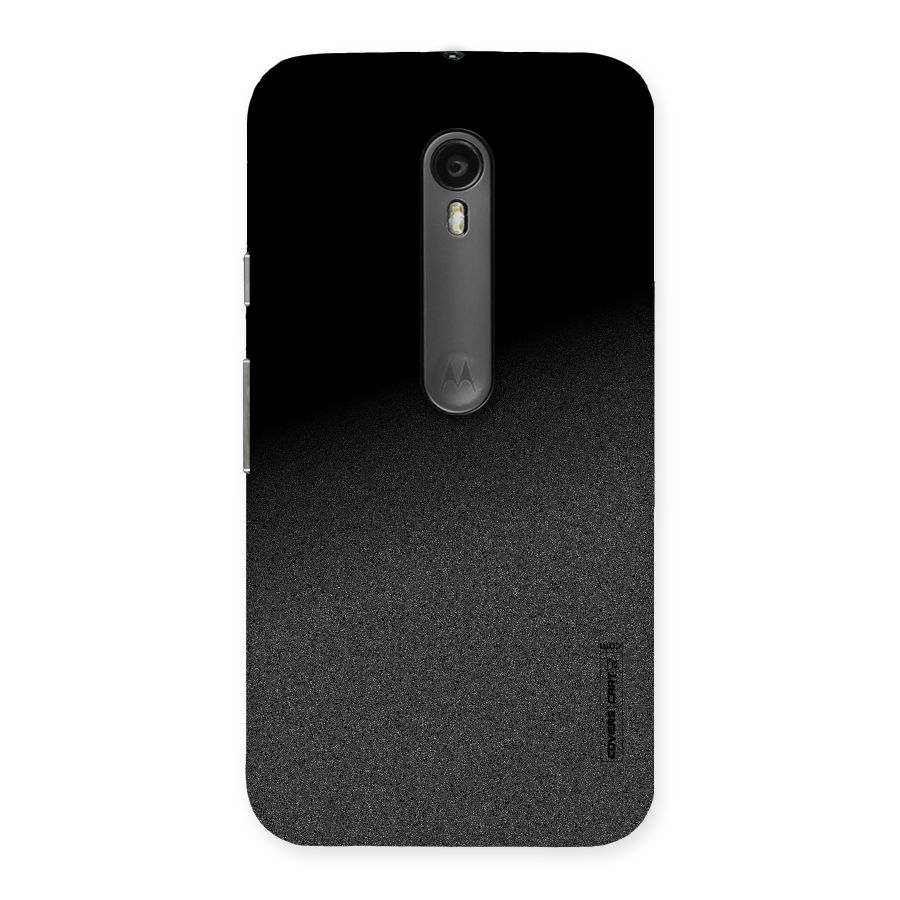 Black Grey Noise Fusion Back Case for Moto G Turbo