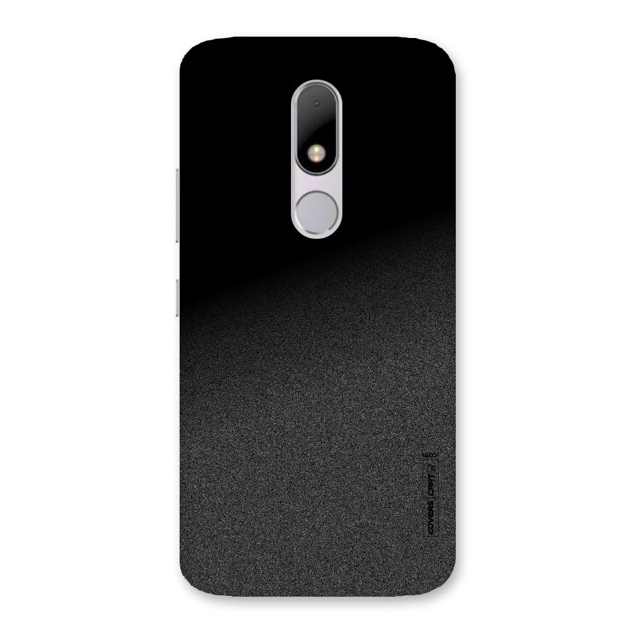Black Grey Noise Fusion Back Case for Moto M
