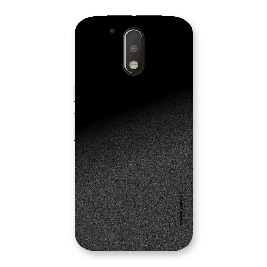Black Grey Noise Fusion Back Case for Motorola Moto G4