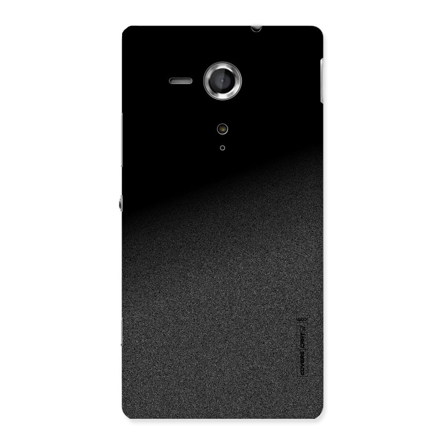 Black Grey Noise Fusion Back Case for Sony Xperia SP