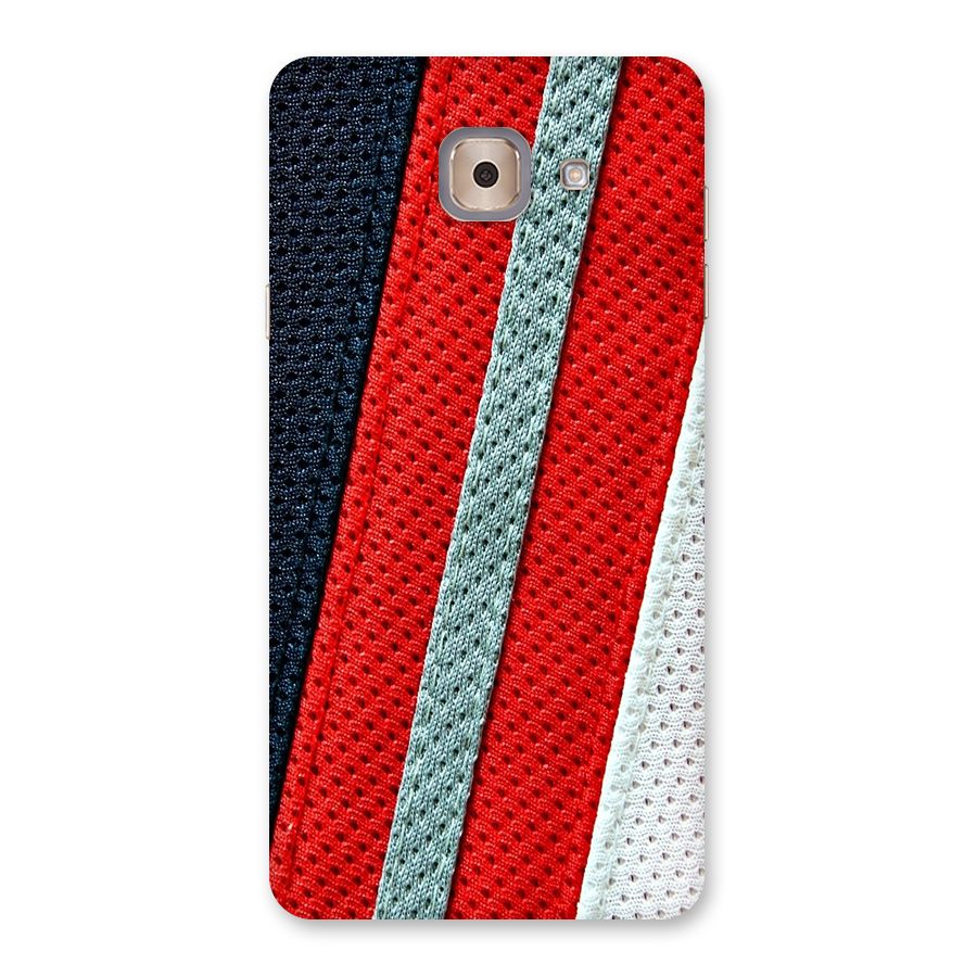 Black Red Grey Stripes Back Case for Galaxy J7 Max