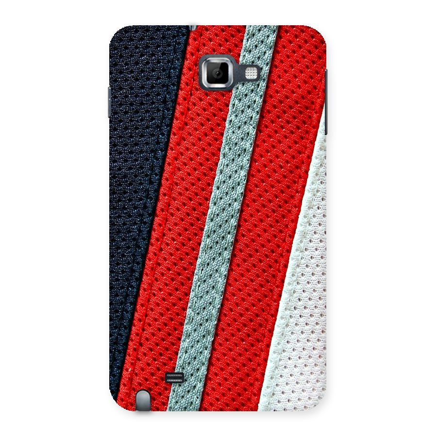 Black Red Grey Stripes Back Case for Galaxy Note