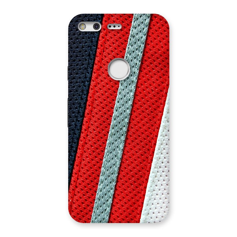 Black Red Grey Stripes Back Case for Google Pixel