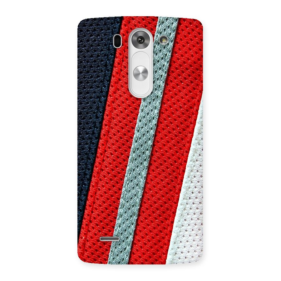 Black Red Grey Stripes Back Case for LG G3 Mini