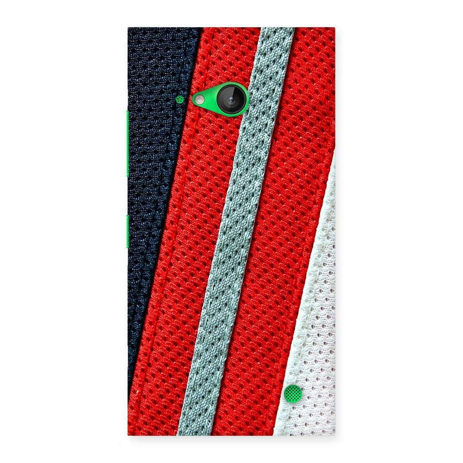 Black Red Grey Stripes Back Case for Lumia 730