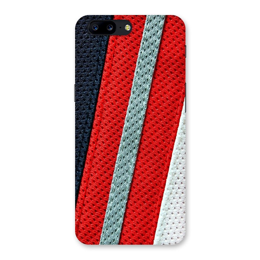 Black Red Grey Stripes Back Case for OnePlus 5