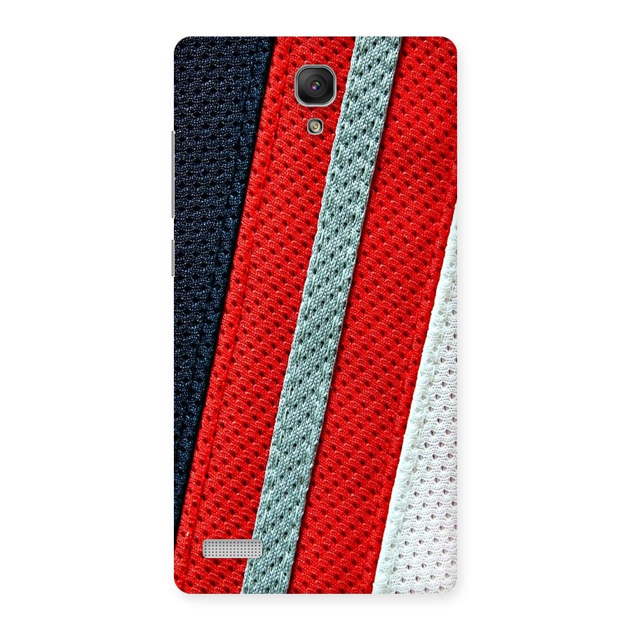 Black Red Grey Stripes Back Case for Redmi Note