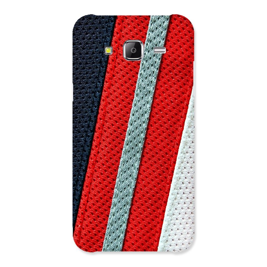 Black Red Grey Stripes Back Case for Samsung Galaxy J5
