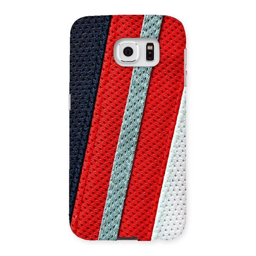 Black Red Grey Stripes Back Case for Samsung Galaxy S6