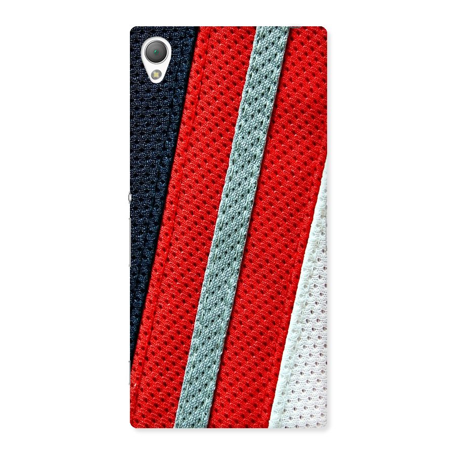 Black Red Grey Stripes Back Case for Sony Xperia Z3