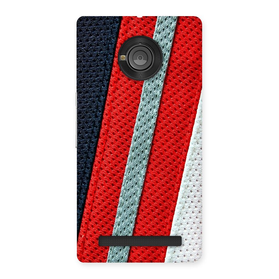 Black Red Grey Stripes Back Case for Yu Yuphoria
