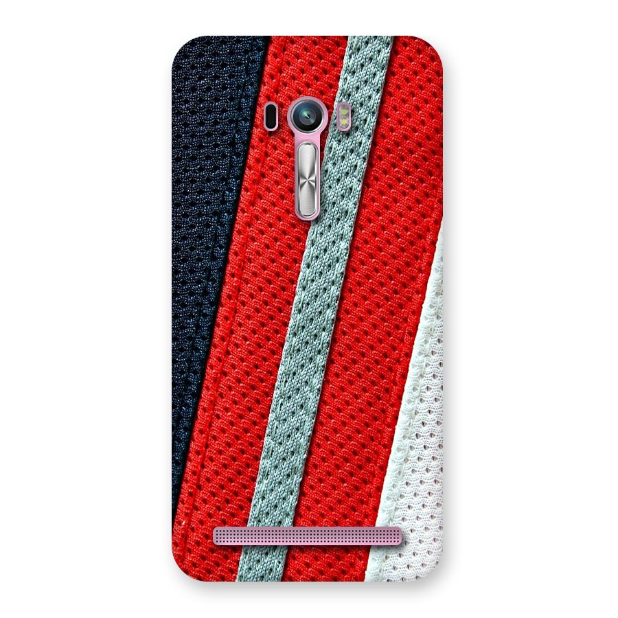 Black Red Grey Stripes Back Case for Zenfone Selfie