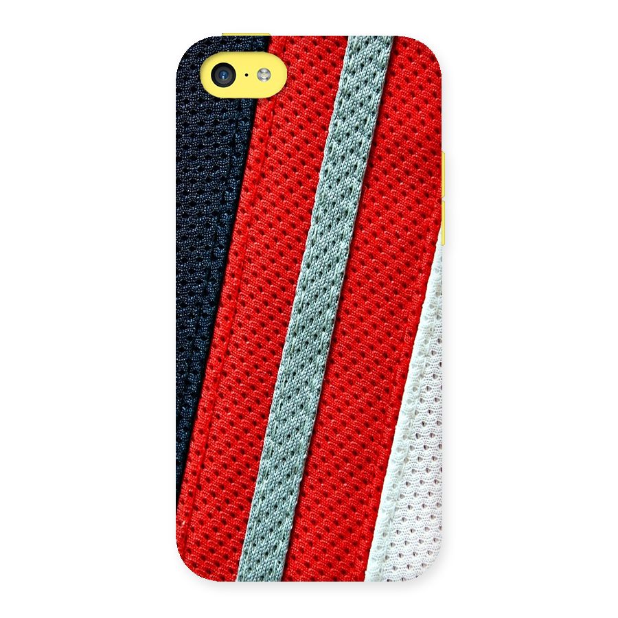 Black Red Grey Stripes Back Case for iPhone 5C
