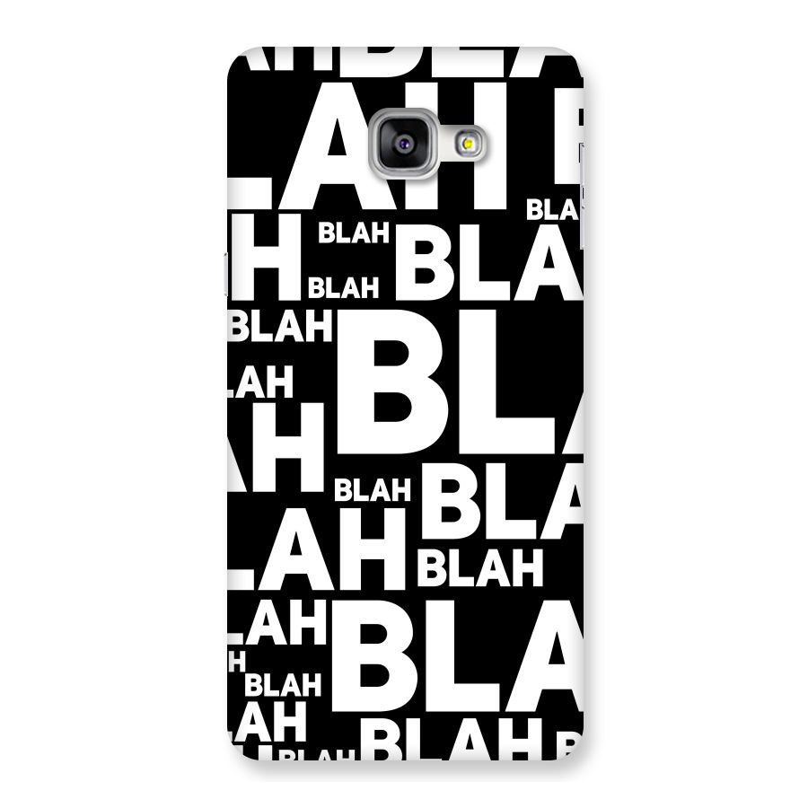 Blah Blah Pattern Back Case for Galaxy A9