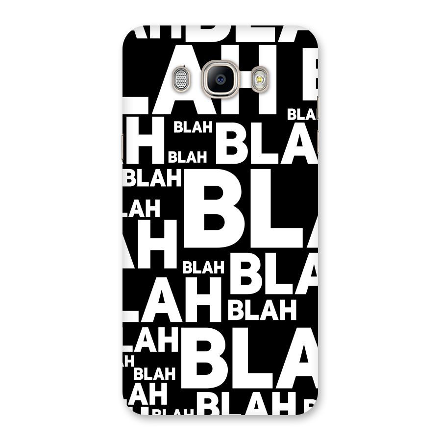 Blah Blah Pattern Back Case for Galaxy On8