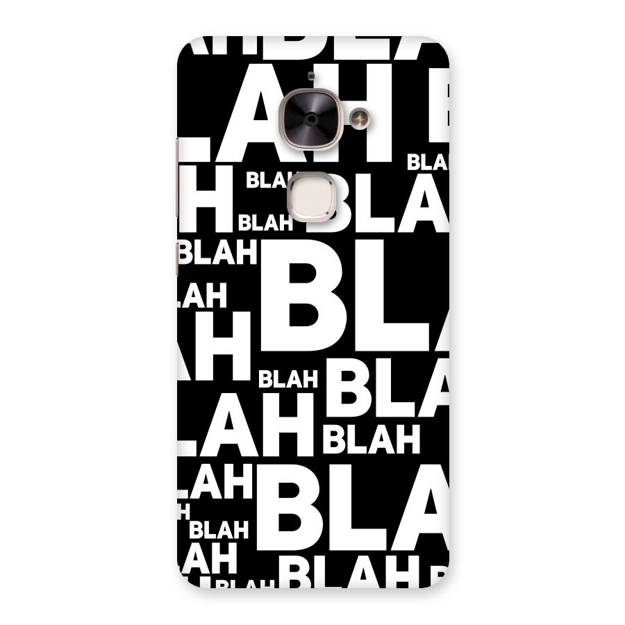 Blah Blah Pattern Back Case for Le 2