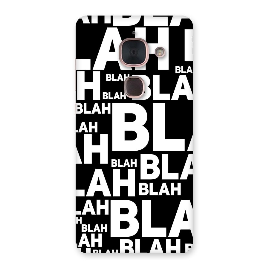 Blah Blah Pattern Back Case for Le Max 2