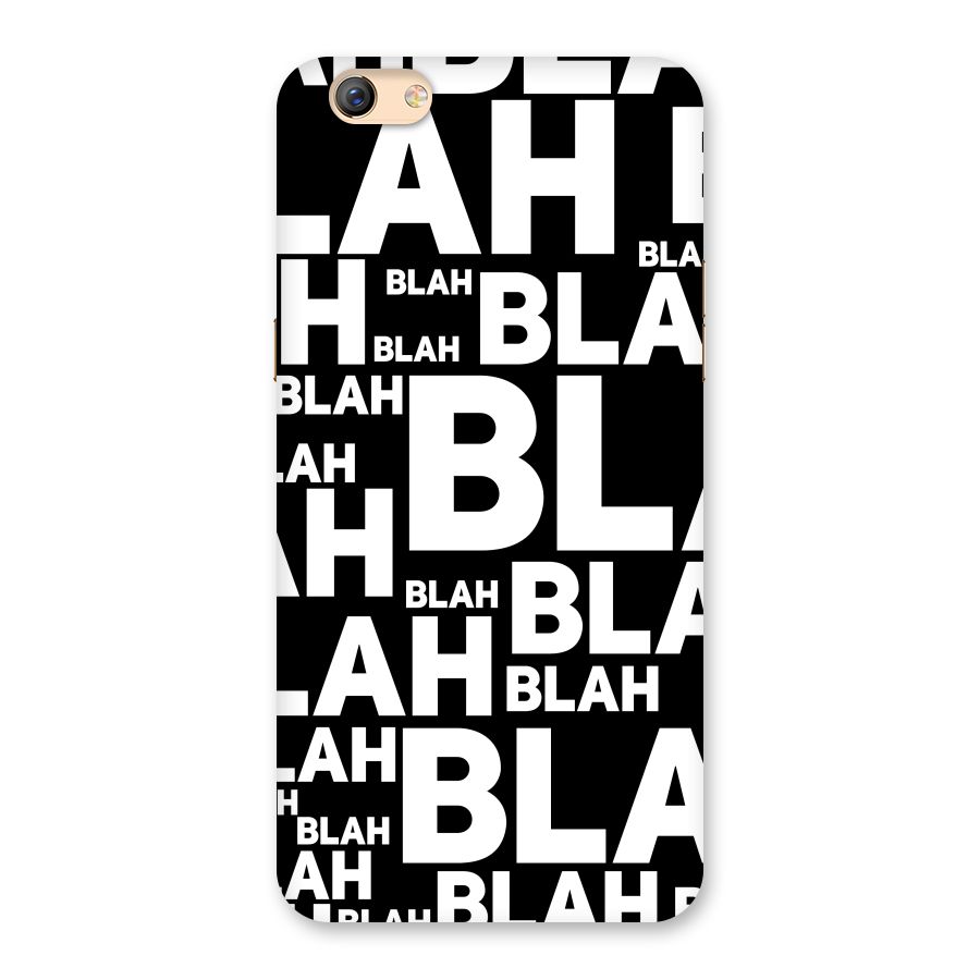 Blah Blah Pattern Back Case for Oppo F3 Plus