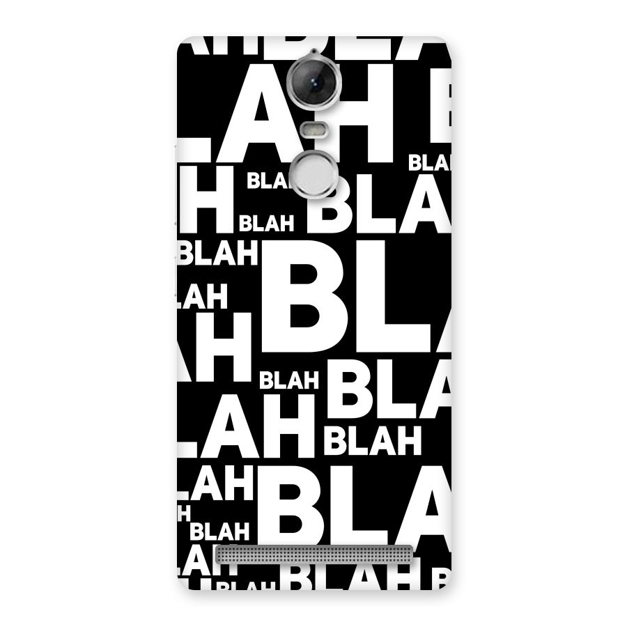 Blah Blah Pattern Back Case for Vibe K5 Note