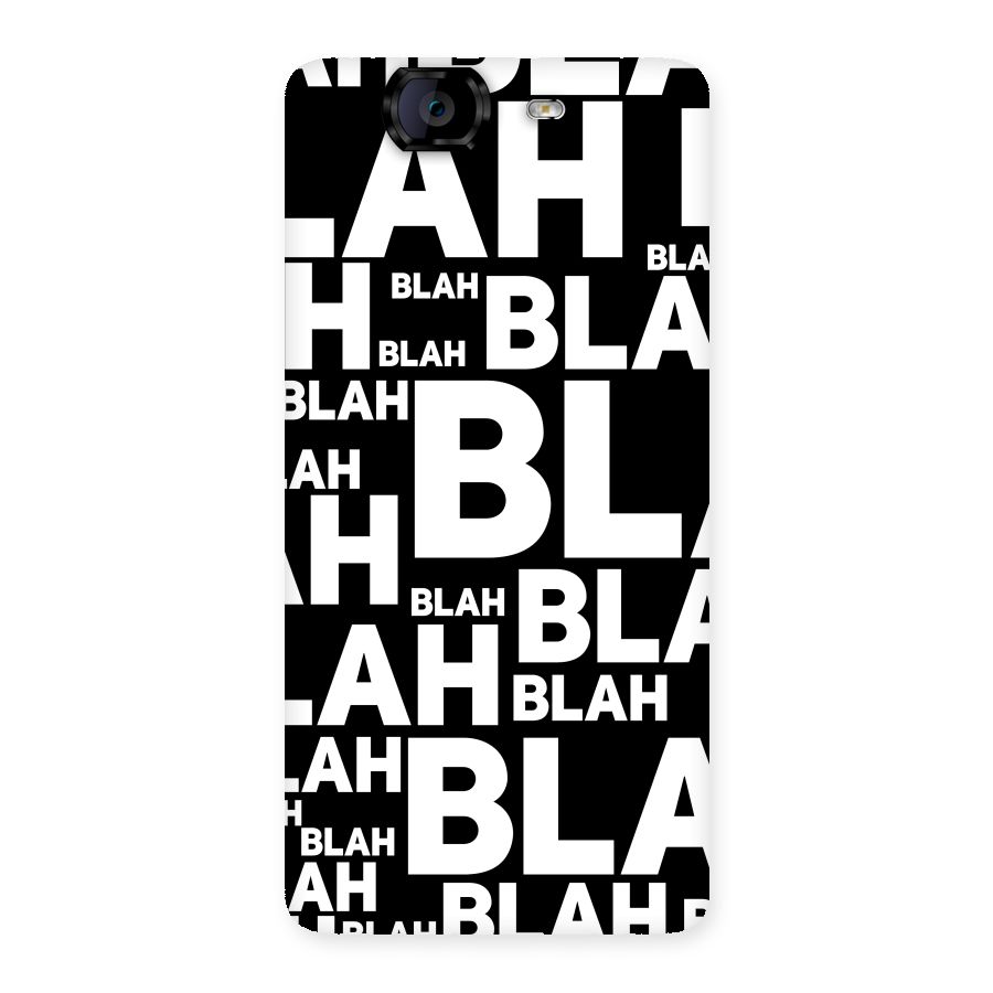 Blah Blah Pattern Back Case for Canvas Knight A350